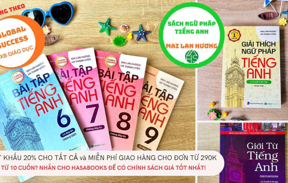 Giảm 20% Sách Tiếng Anh Mai Lan Hương