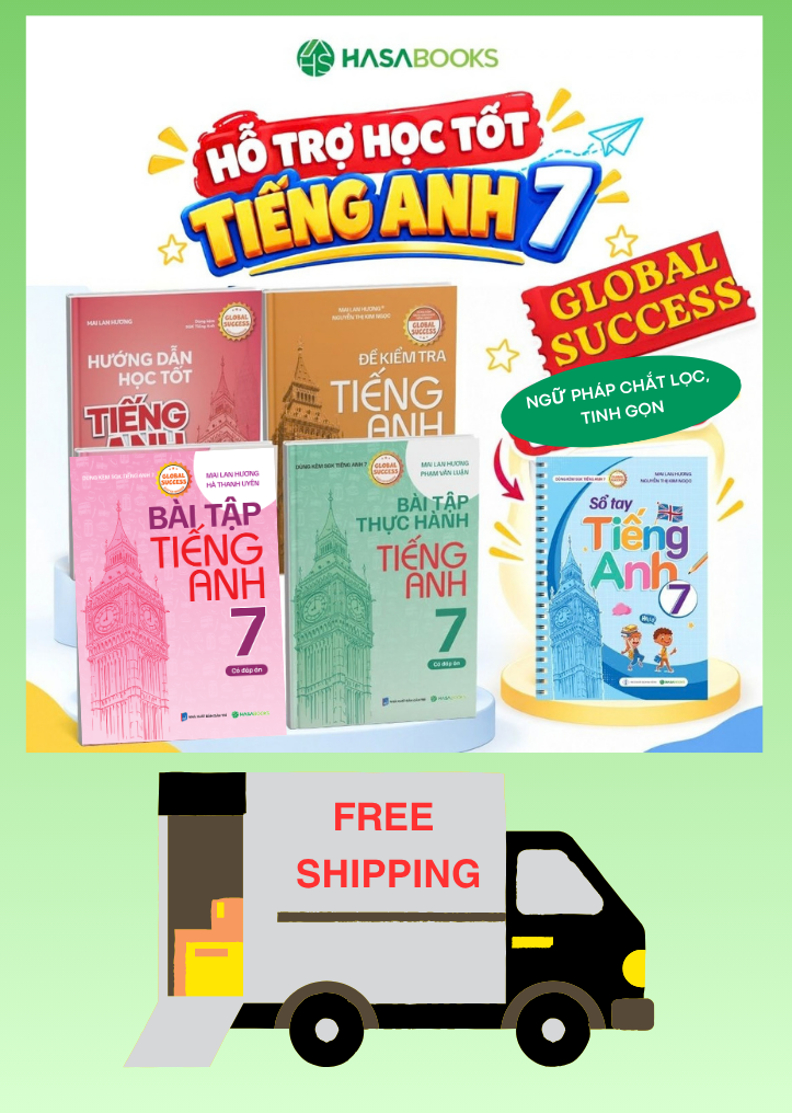 Combo 5 sách bài tập Trọn bộ học tốt Tiếng Anh lớp 7 Global Success