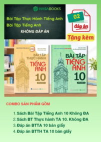 Combo Bài Tập Tiếng Anh lớp 10 theo SGK Global Success (2 sách BT Không ĐA và 2 bộ đáp án)