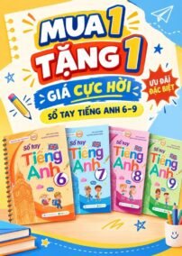 [MUA 1 TẶNG 1] Combo Sổ Tay 6789 đã take note sẵn Tiếng Anh Global Success